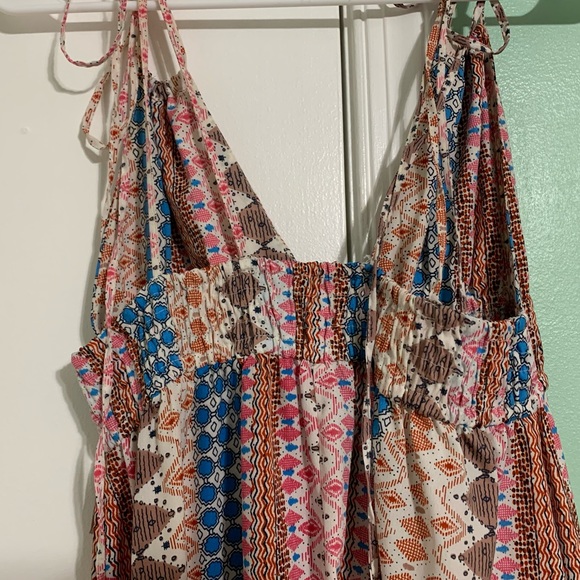 Lulu's Dresses Lulus Maxin Relaxin Multi Print Maxi Dress - Picture 3 of 7